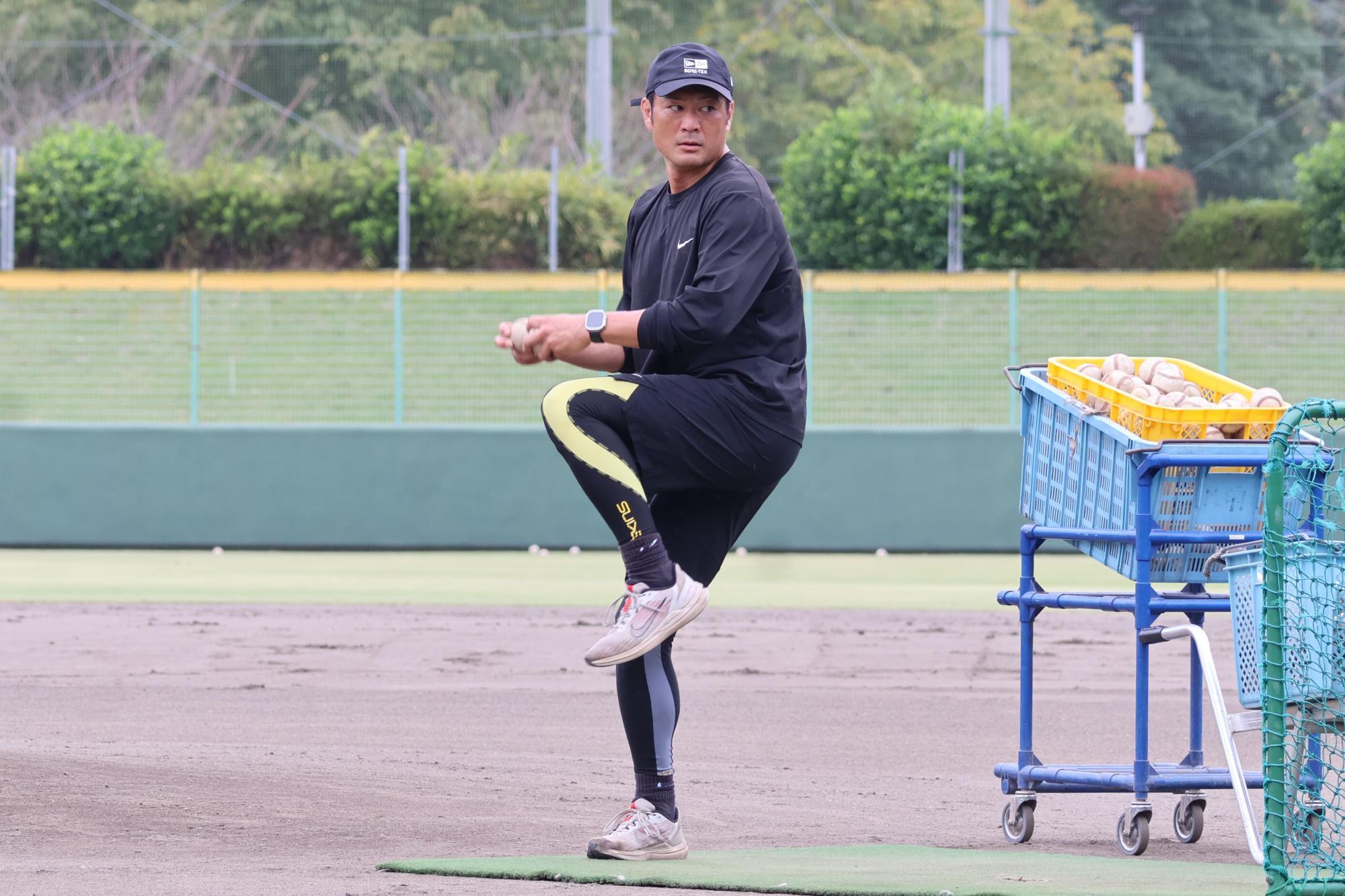 打撃投手として日々、何百球も投げ込んだ