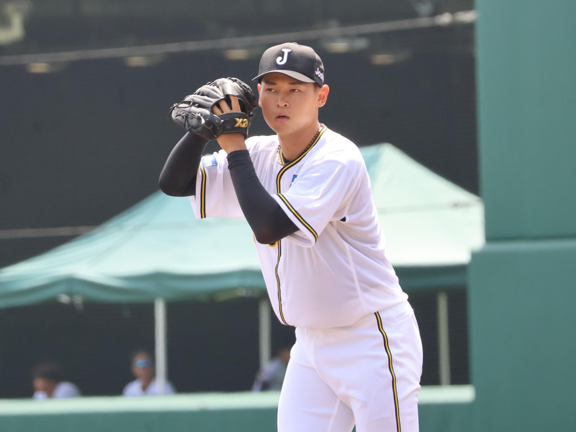 支配下選手になった早川太貴（阪神）は掛布雅之氏の背番号31を