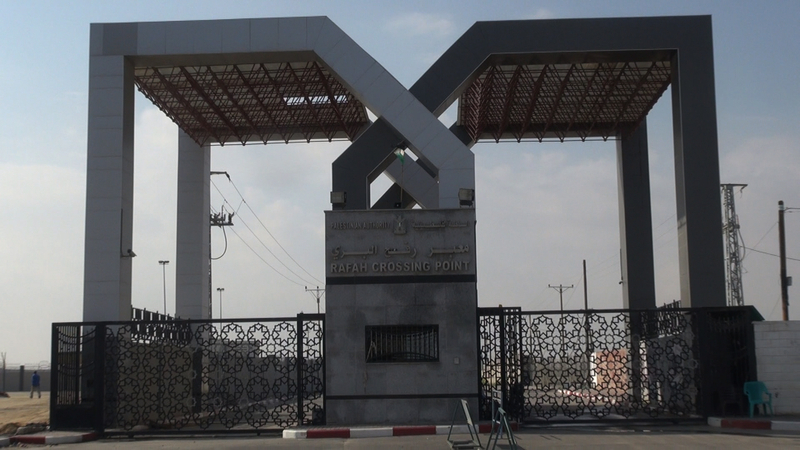 住民がガザからエジプトへ渡るにはこのラファ検問所を通過しなければならない（2017年8月／筆者撮影）