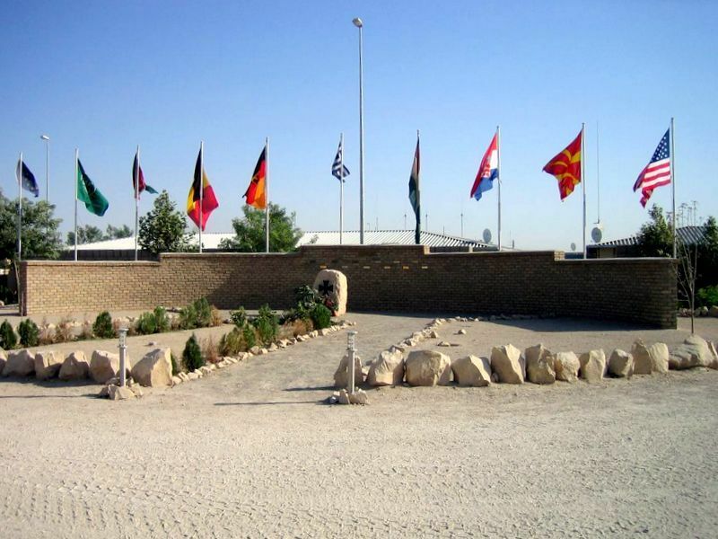 アフガニスタンで殉職した有志連合軍兵士、ドイツ軍兵士らの慰霊碑