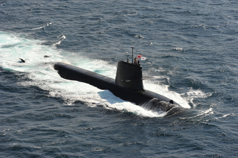 海上自衛隊のそうりゅう型潜水艦（海自写真ギャラリーより）