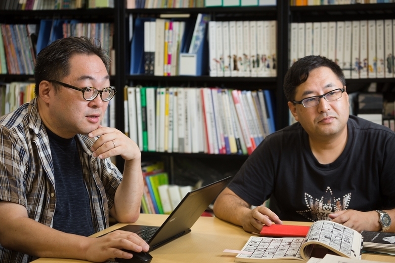 コミックマーケット準備会市川共同代表(右)、里見企画・広報室長(左)(写真:山本宏樹撮影)
