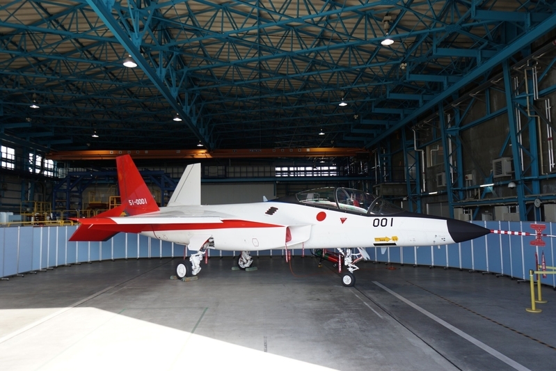 2016年に初飛行した先進技術実証機X-2。これも零戦と呼ばれた（筆者撮影）
