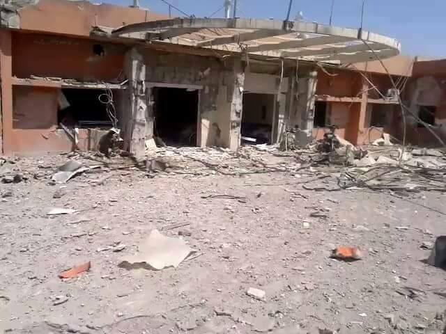 空爆で破壊された母子病院。高遠さんが歩いていた場所がこの状態