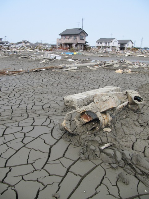 東日本大震災で津波の被害を受けた被災地