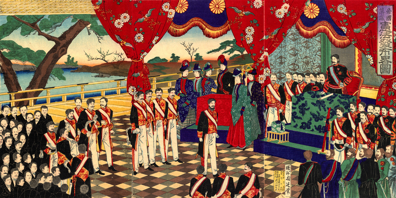 大日本帝国憲法発布の図
