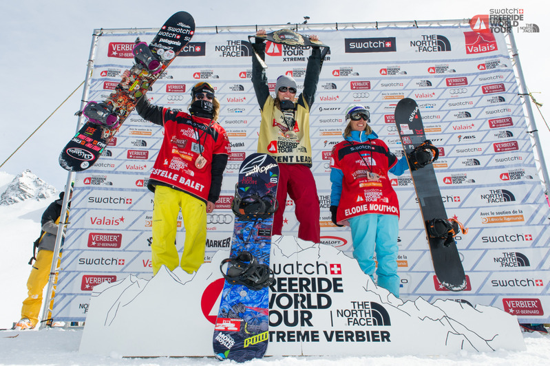Xtreme Verbier 2014 女子スノーボード表彰式