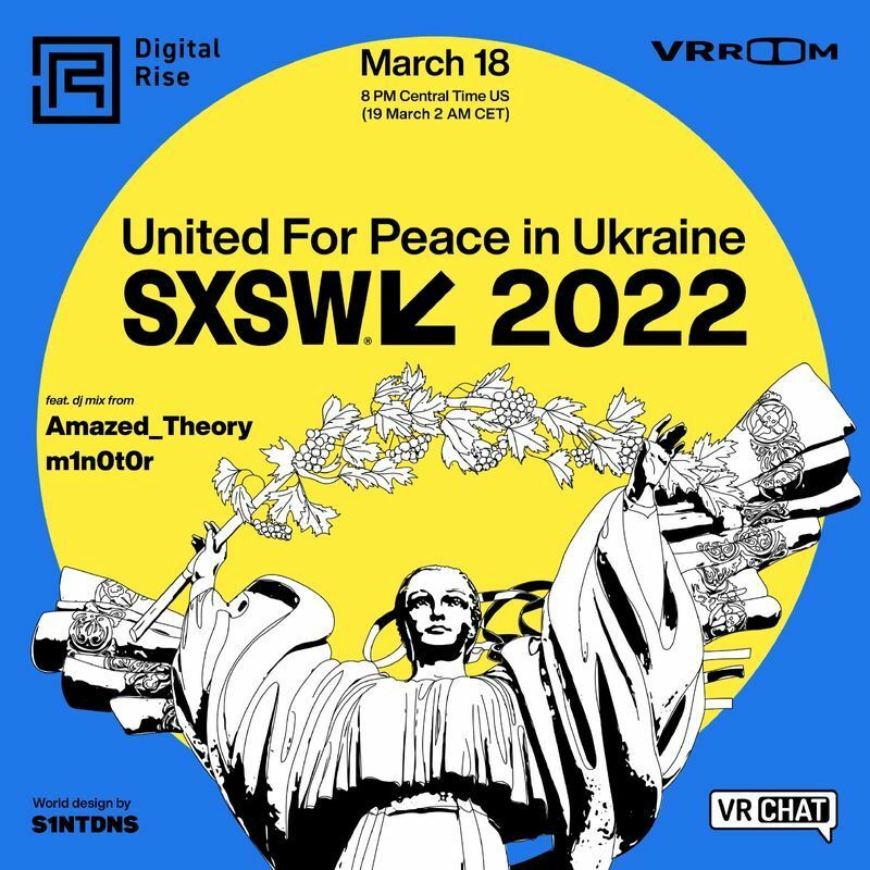 SXSW2022ウクライナ支援イベントのポスター（写真提供：m1n0t0r）