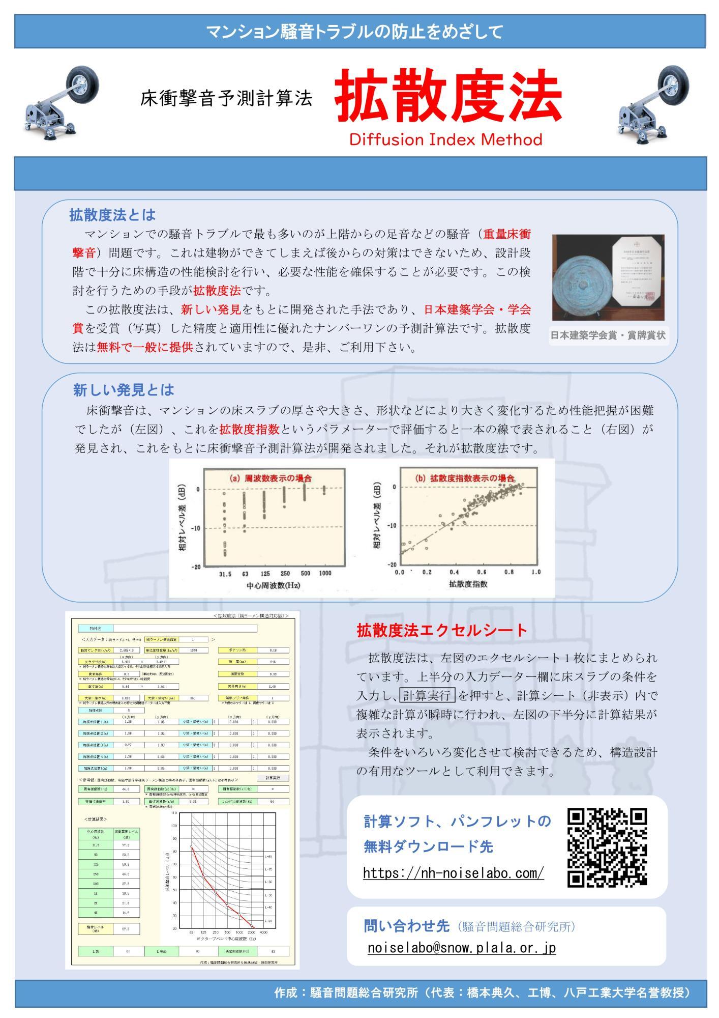 拡散度法パンフレット（表面）