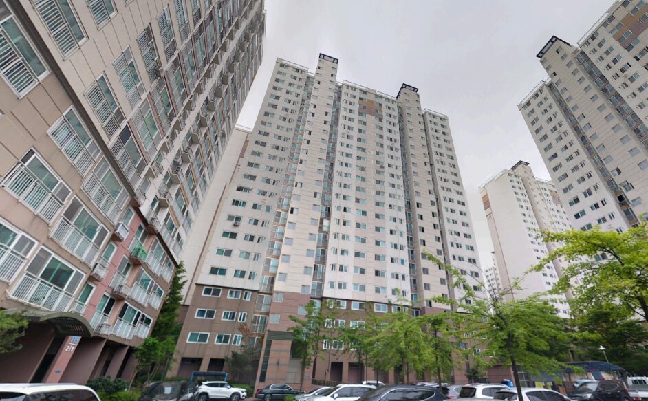 麗水市の高層集合住宅群、Google mapより