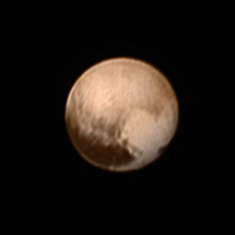 ニューホライズンズが撮影した冥王星。ハート形の地形が話題に。クレジット：NASA
