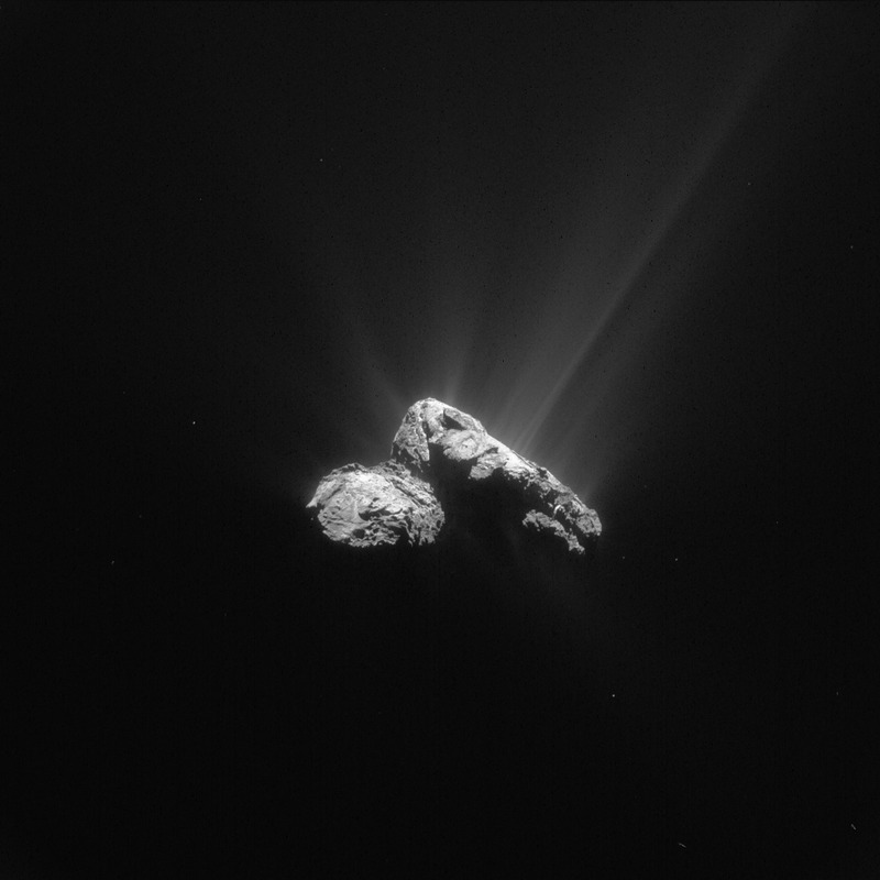 2015年7月30日に撮影された彗星　提供ESA/Rosetta/NAVCAM 