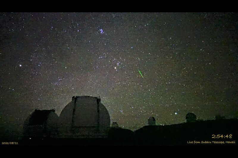 Perseids Meteor Shower 2021 Live Stream 24/7 from Maunakea,Hawaii ペルセウス座流星群ライブ　ハワイ・マウナケアの国立天文台すばる望遠鏡