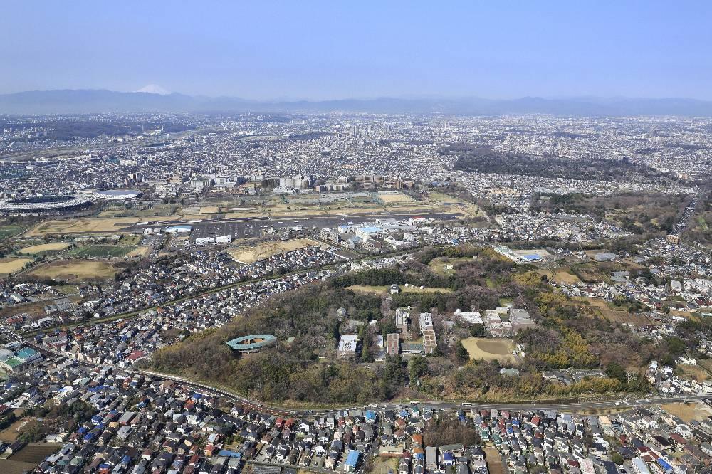 現在の国立天文台三鷹本部キャンパス　2019年3月撮影　　提供：国立天文台（NAOJ）　