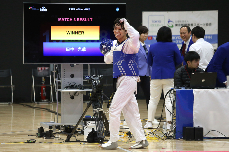 男子61キロ級の代表となる田中は、学生時代に剣道や水泳を経験しているスポーツ万能選手だ【筆者撮影】