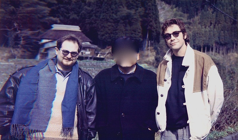 1992年の日本旅行。左がエチエンヌさん、右がベルナールさん