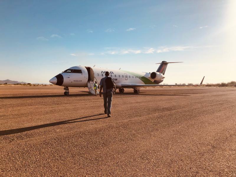 筆者も2019年末スーダンを取材した際に、UNHASが運航する飛行機に乗って首都から南コルドファンに移動した　撮影：堀 潤
