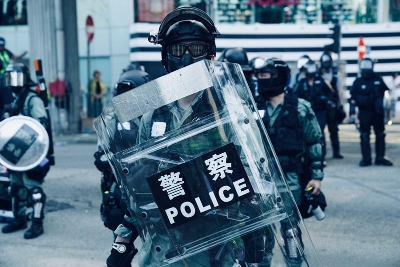 2019年香港警察　撮影：堀潤