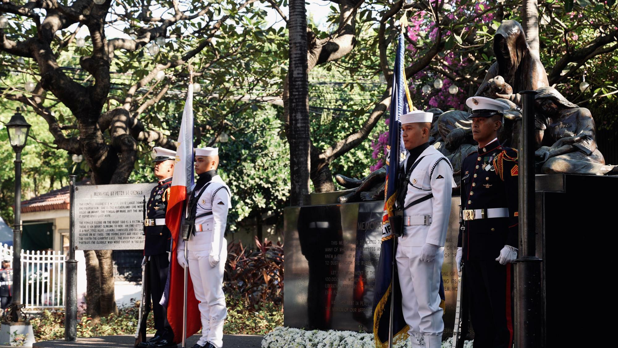 マニラ市街戦の遺族団体「メモラーレマニラ1945」主催の慰霊式典（構二葵撮影）