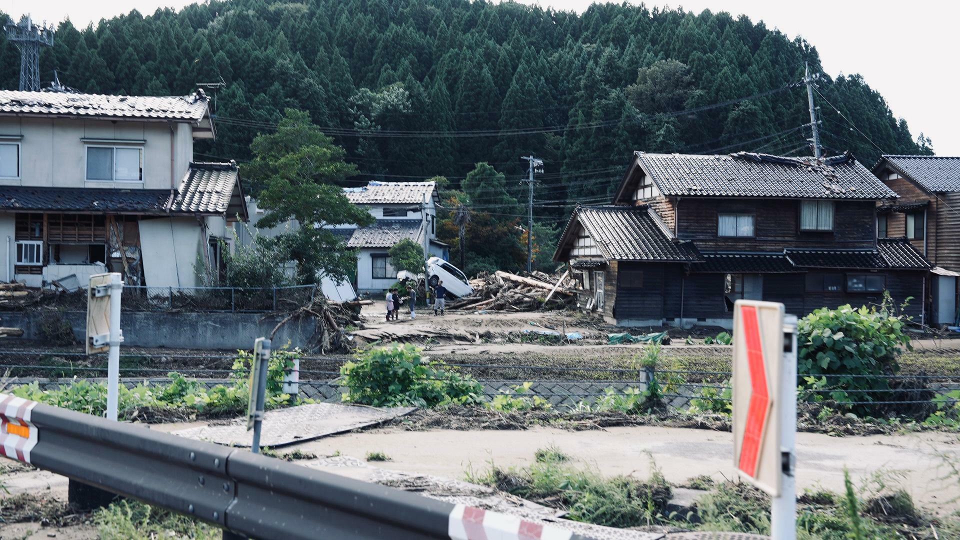 浦上亀部田地区は壊滅的な被害を受けていた　撮影：堀潤