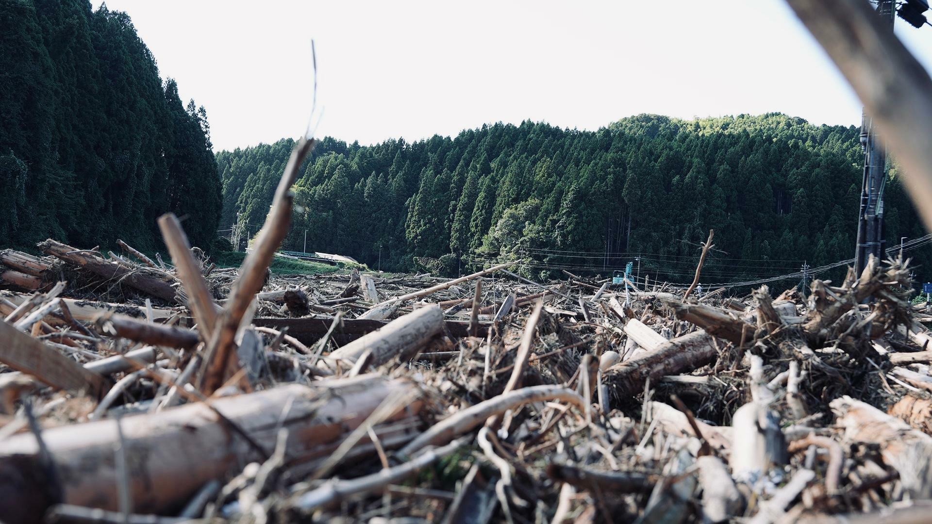 輪島市門前町、浦上亀部田地区の被害は深刻だ　撮影：堀潤