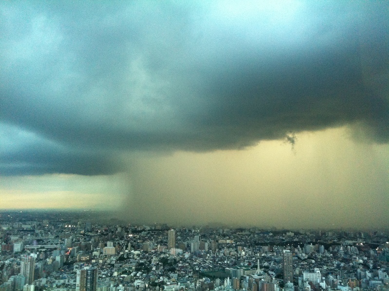 2011年9月6日、ところにより雨　局地的豪雨（日本気象協会提供）