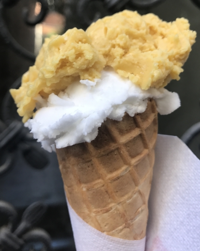 マイナス18度以下で保管するアイスクリーム類は賞味期限表示が省略できる（筆者撮影）