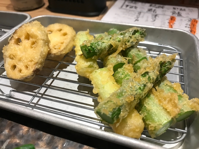 野菜の天ぷら（筆者撮影）