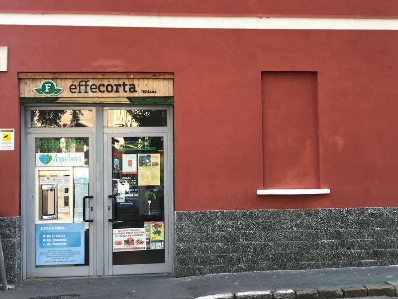 イタリアの量り売りの店、effecotra（エッフェコルタ）（筆者撮影）