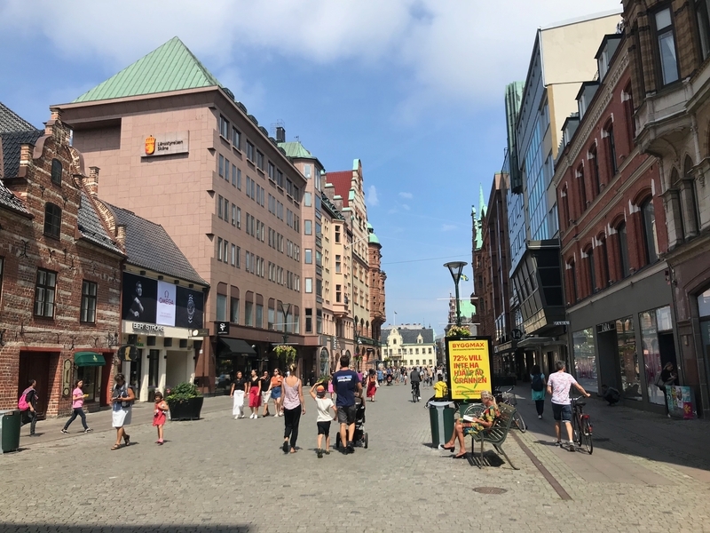 スウェーデン・マルメ市内の街並み（筆者撮影）
