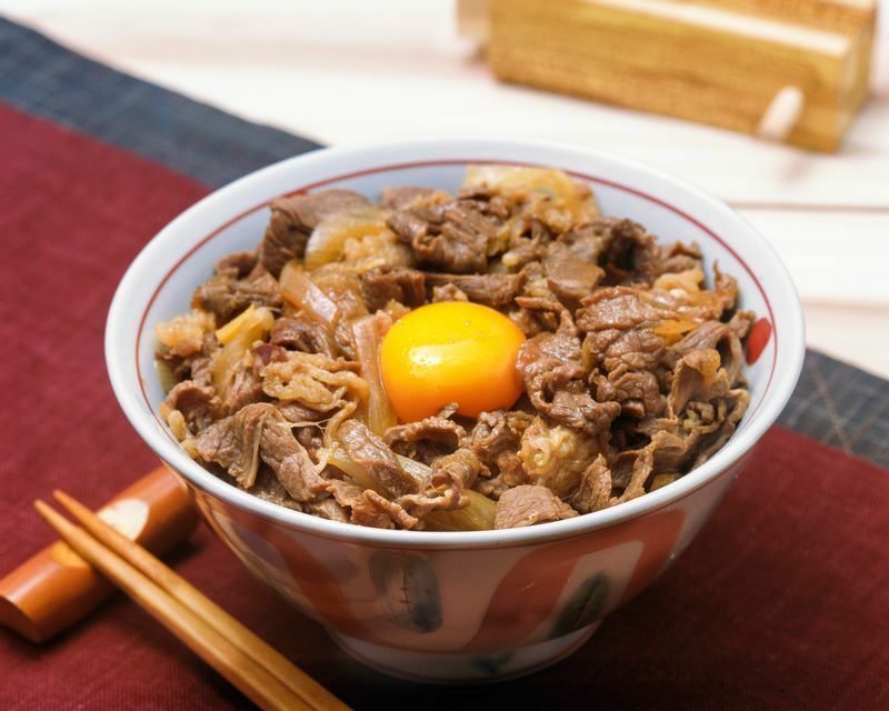 牛丼と卵