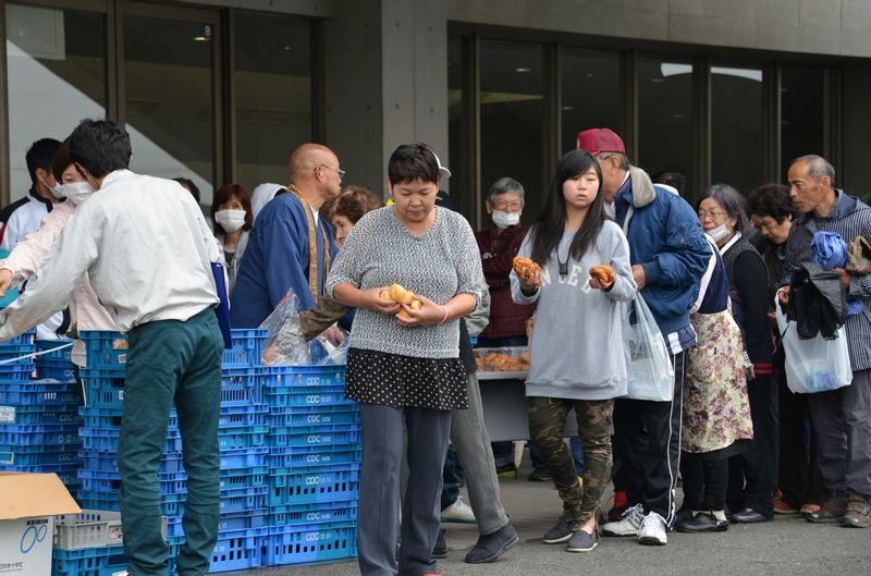 2016年4月、熊本地震 益城町で大きな被害