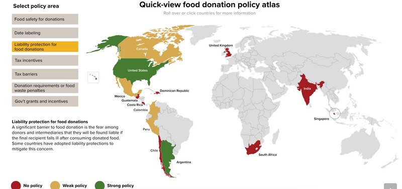 The Global Food Donation Policy Atlasより
