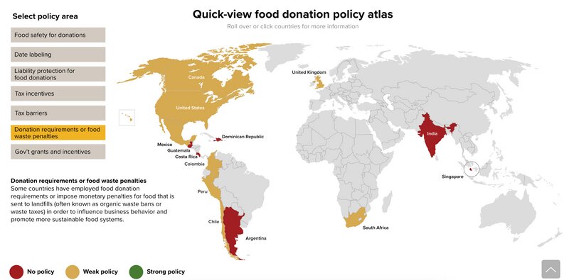 The Global Food Donation Policy Atlasより
