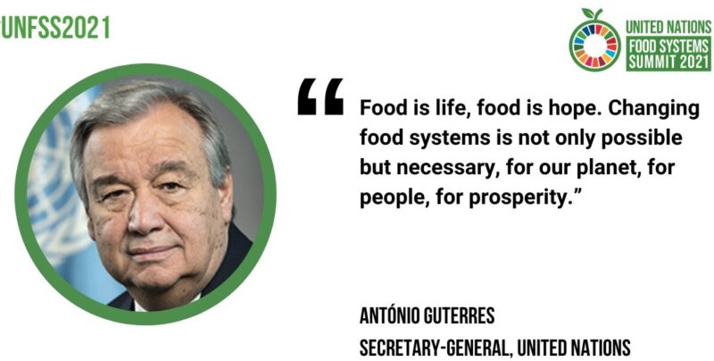 出典：UN Food Systems Summit 2021公式ツイッター