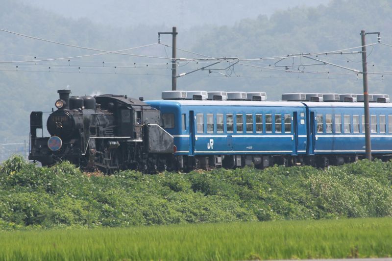 北陸本線で運行されていた「SL北びわこ号」(画像提供:JR西日本)