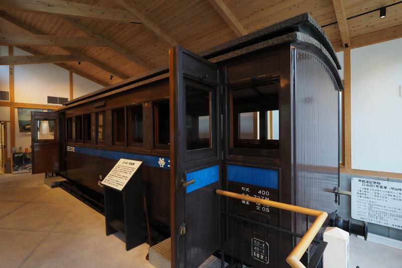 佐川町内の施設で展示されている明治期の客車・ロ481号　以前はJR四国多度津工場に保管されていた