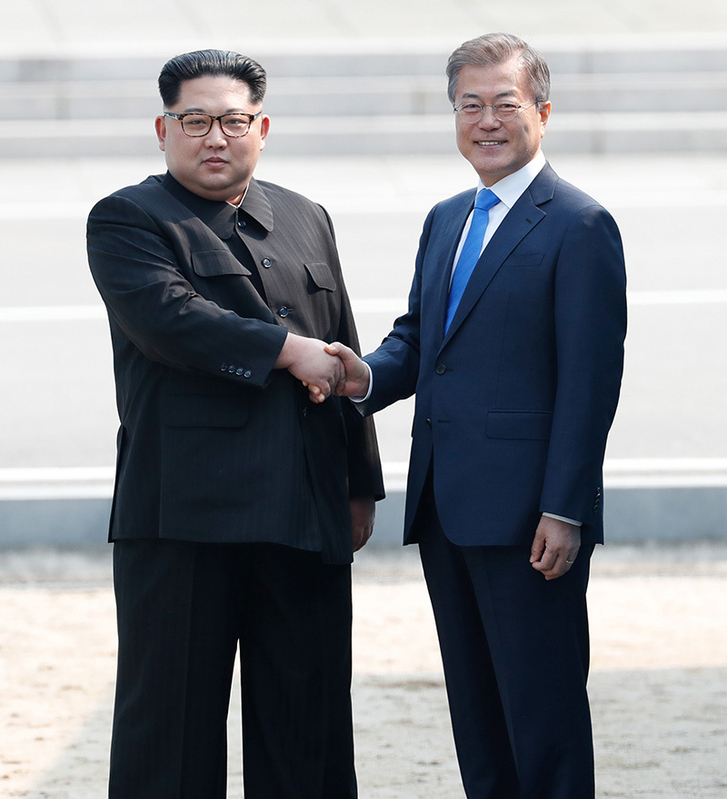 首脳会談の後、北朝鮮内の金正恩朝鮮労働党委員長の評価は一時的にV字回復した。写真=板門店合同取材団