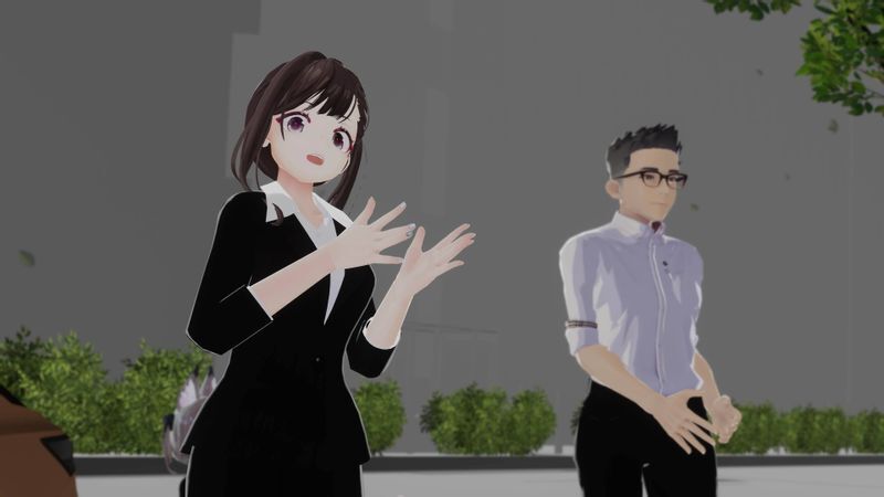 「日産アリアとめぐる環境ツアー」、実際のVR空間での様子(画像提供:NISSAN)