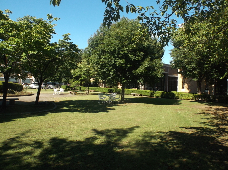 共愛学園前橋国際大学のキャンパス風景。(著者撮影)