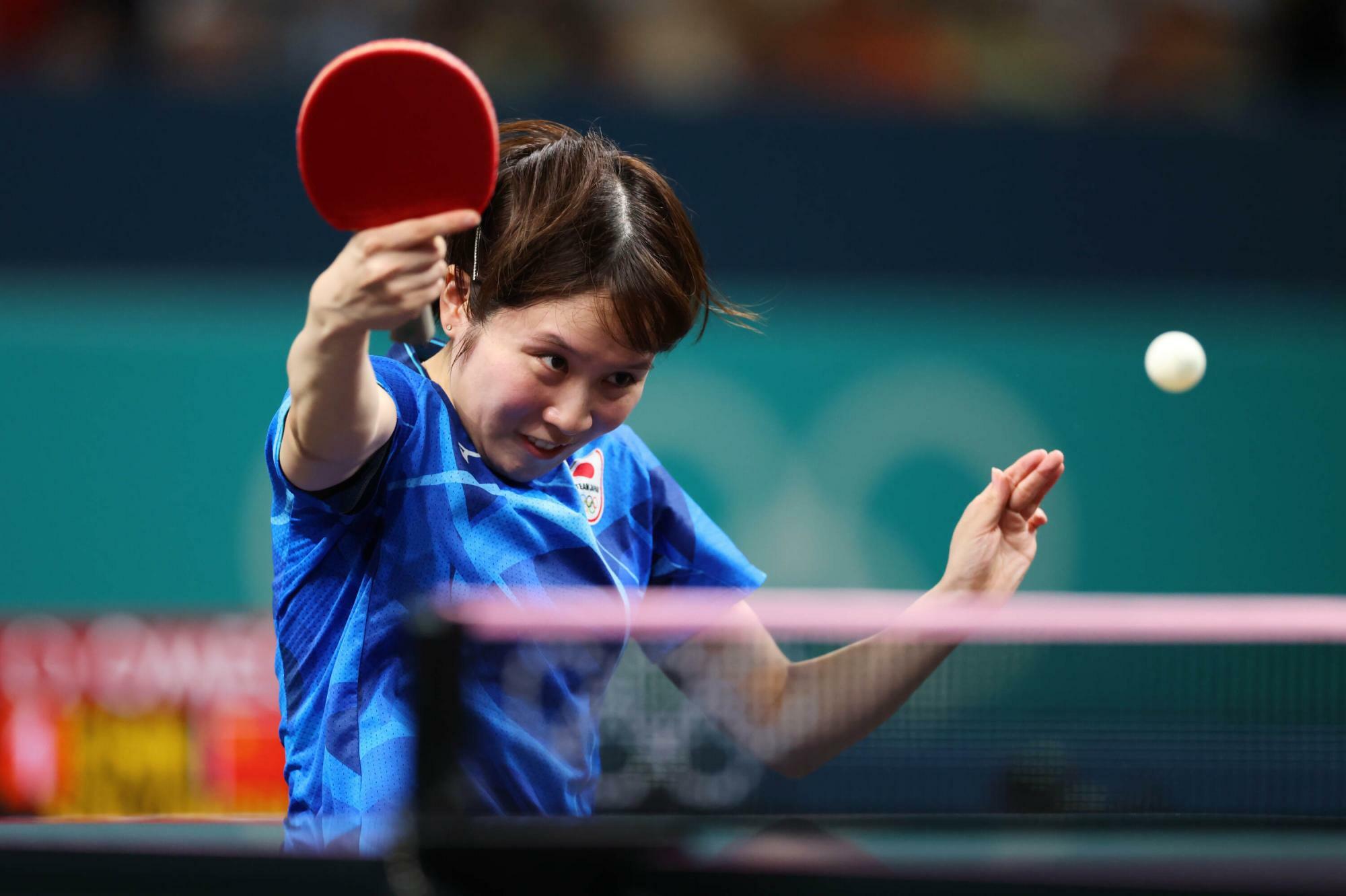 陳幸同を破った平野美宇（写真は2024パリ五輪）