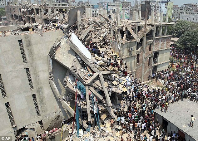 バングラデシュ　ラナプラザビル崩壊