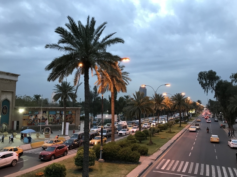 バグダッドの街中　（筆者撮影 2019年４月）