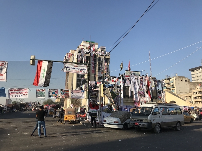 バグダッドの抗議運動（11月中旬）
