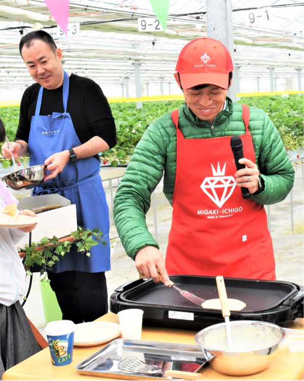 GRA岩佐もパンケーキ作りに挑戦