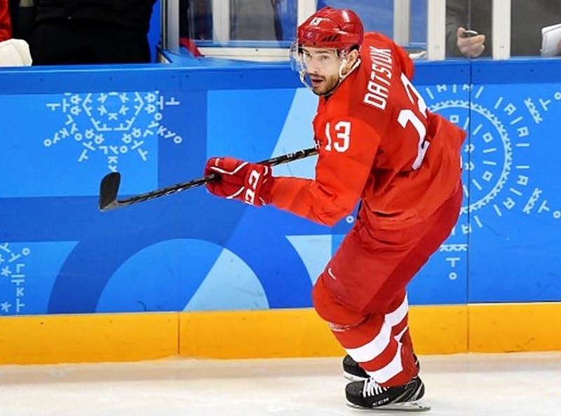ロシアのキャプテン パベル・ダツック（Courtesy:@russiahockey_en）