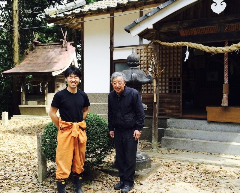 岡山県上山地区に移住した水柿大地さん。お年寄りの困りごとを手助けする「孫プロジェクト」や地域事業を手がける。（筆者撮影）