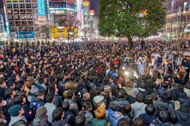 家入一真候補の渋谷選挙演説シーン　若者の投票行動が気になる。twitter経由