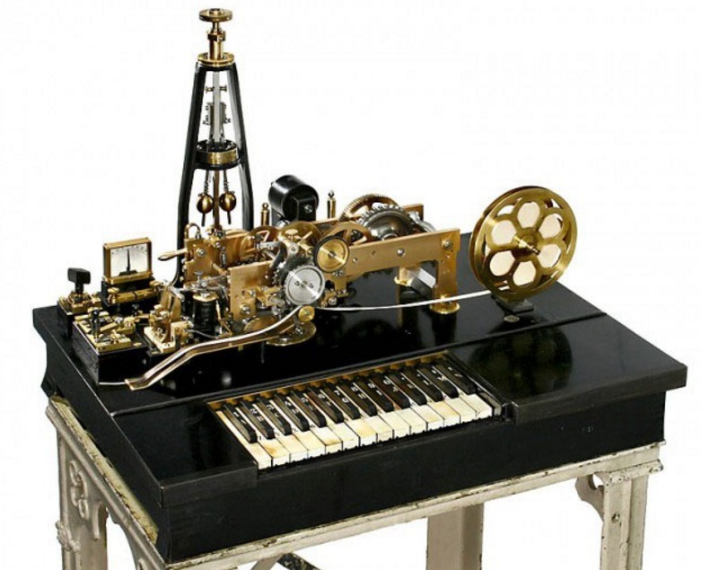 1855年のヒューズの印刷電信機