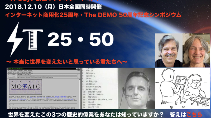 Yahoo!ニュース2018年12月9日は『マウス誕生の日』、『IT』誕生50年、『インターネット』誕生25年